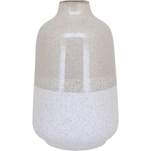 Vaso de Cerâmica Marfim 30x18cm para Decoração e Arranjos Florais