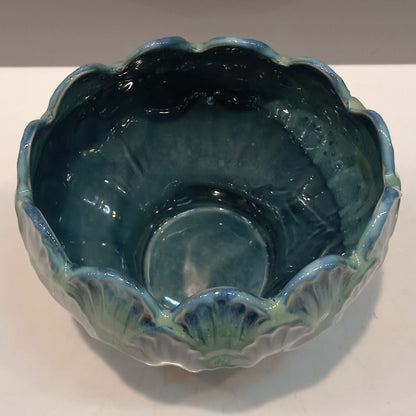 Cachepô Cerâmica Azul 10x15x15cm para Plantas - Decoração Elegante