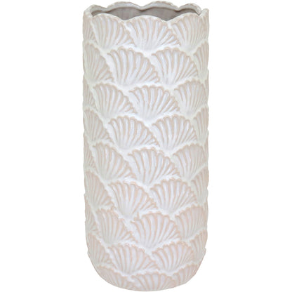 Vaso de Cerâmica Beige 33x15cm para Flores - Elegante e Durável
