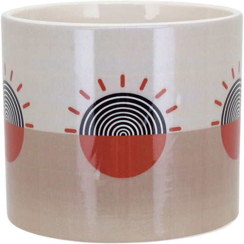 Cachepô Cerâmica Cinza 11x13cm para Plantas - Decoração Elegante