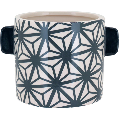 Cachepô de Cerâmica Azul 11x15cm para Plantas - Decoração Elegante