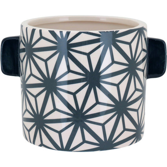 Cachepô de Cerâmica Azul 11x15cm para Plantas - Decoração Elegante