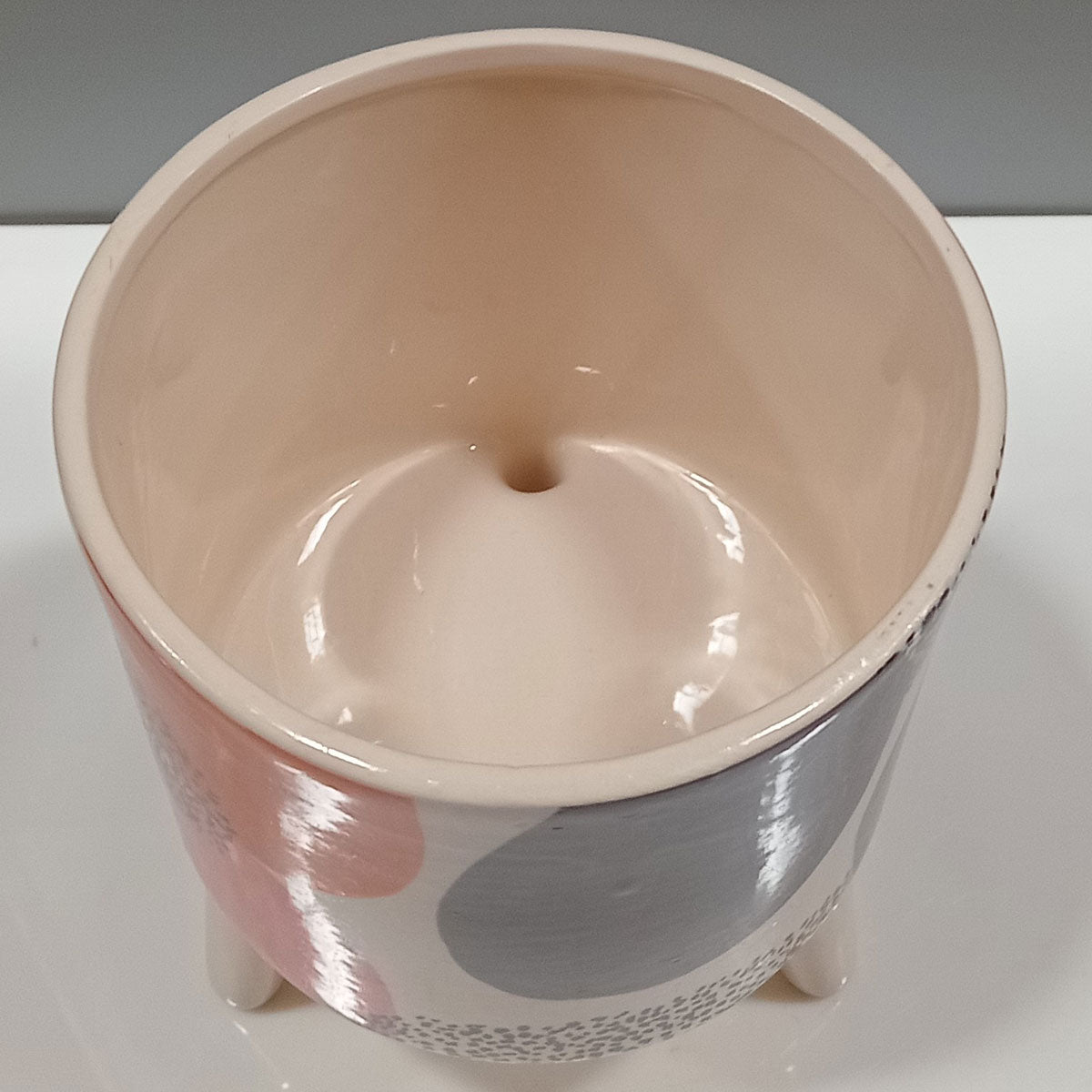 Cachepô de Cerâmica Multicolorido 15x13cm para Plantas