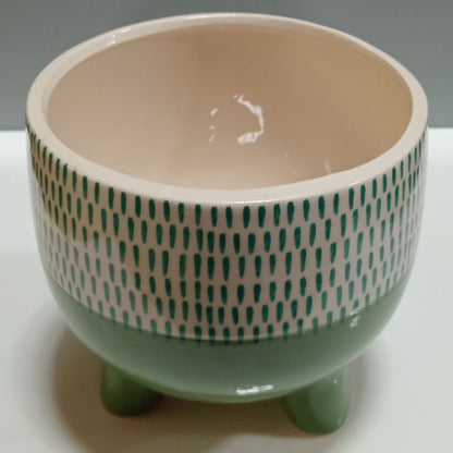 Cachepô Cerâmica Verde 15x15cm para Plantas - Elegante e Durável