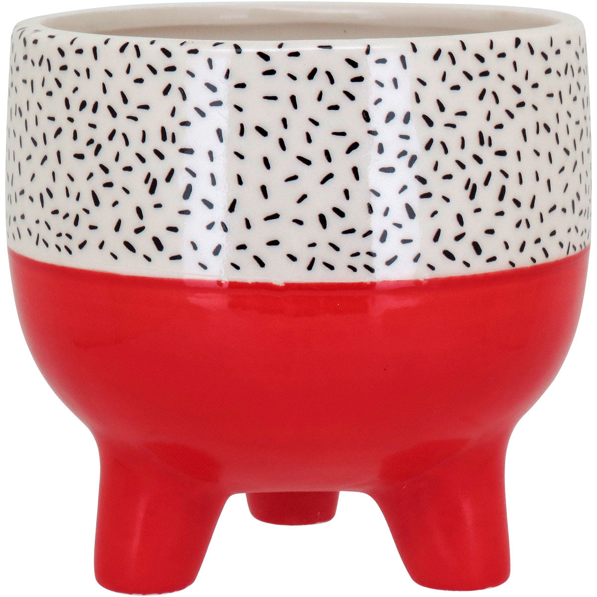 Cachepô Cerâmica Vermelho 15x15,5cm para Plantas - Decoração Elegante