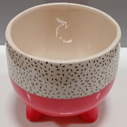 Cachepô Cerâmica Vermelho 15x15,5cm para Plantas - Decoração Elegante