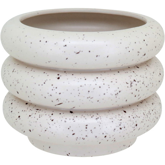 Cachepô Cerâmica Marfim 16x20cm para Plantas - Elegante e Versátil