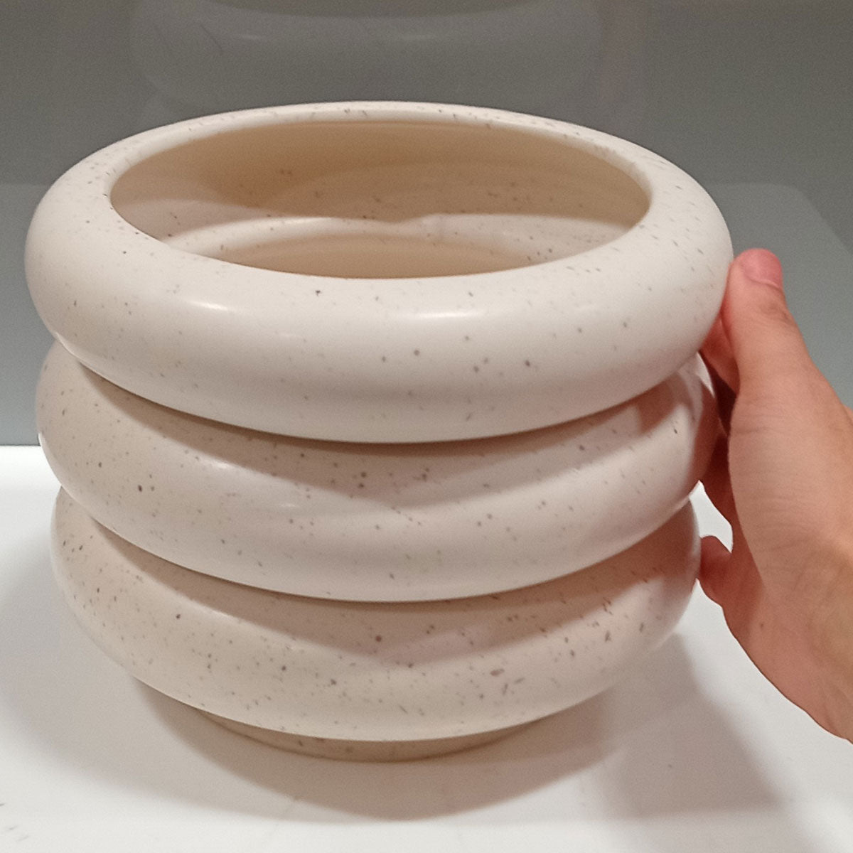 Cachepô Cerâmica Marfim 16x20cm para Plantas - Elegante e Versátil