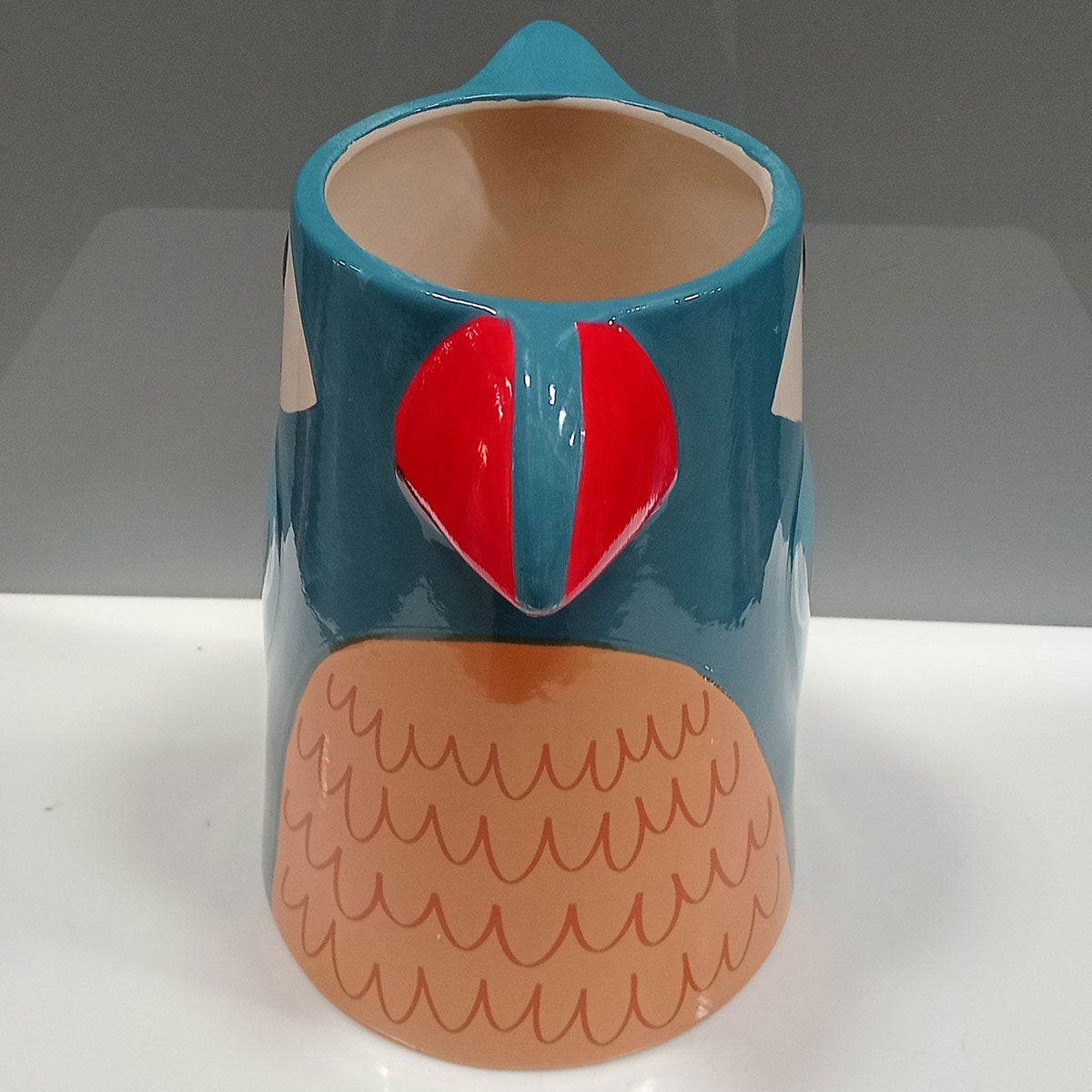 Cachepô Cerâmica Azul 22x19cm Decorativo para Plantas