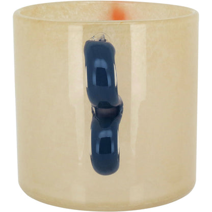 Vaso Vidro 15x21x21cm Marfim