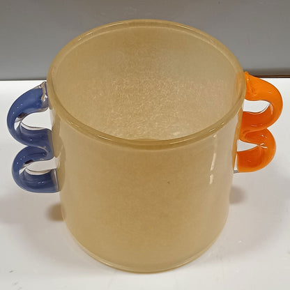 Vaso Vidro 15x21x21cm Marfim