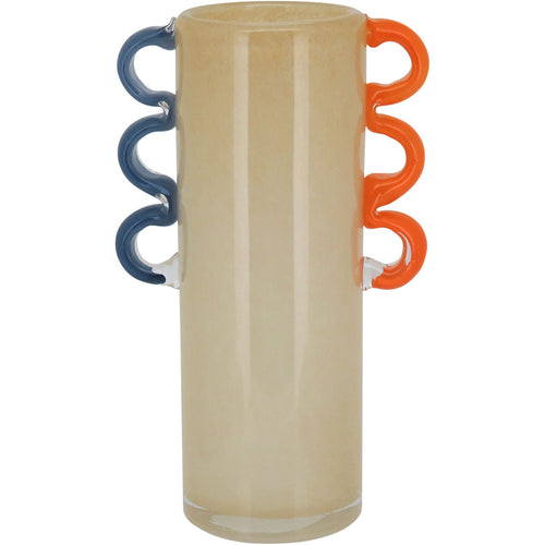 Vaso Vidro 28x16x16cm Marfim