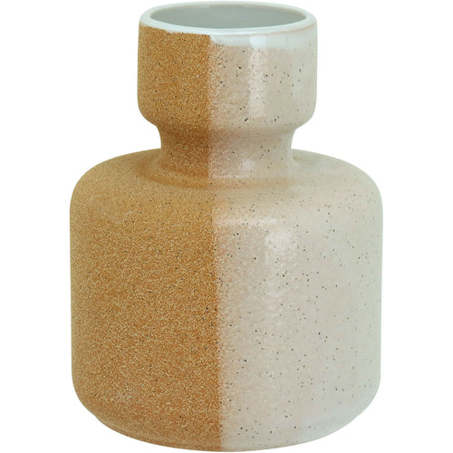 Vaso de Cerâmica Amarelo 16x12cm para Decoração Elegante