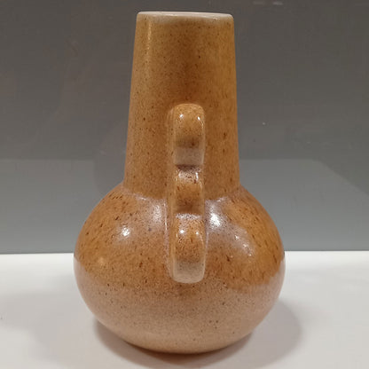 Vaso de Cerâmica Bege 19x17cm para Decoração e Arranjos Florais