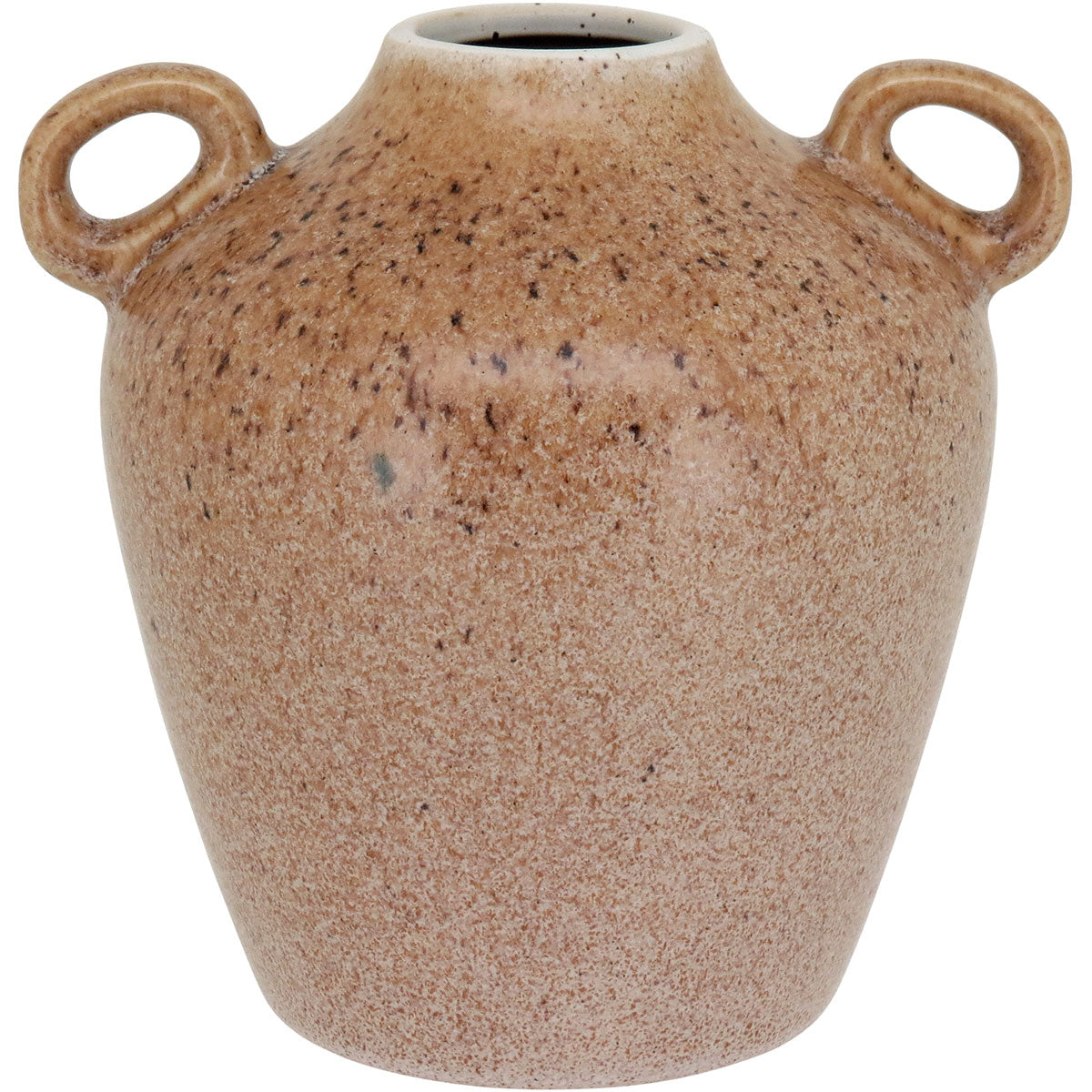 Vaso de Cerâmica Bege 17x17cm para Decoração de Ambientes