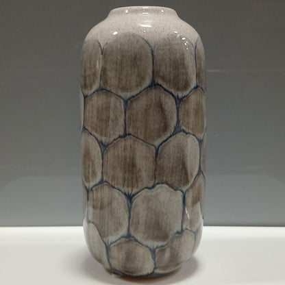 Vaso Cerâmico Azul 23x11cm para Flores - Decoração Elegante