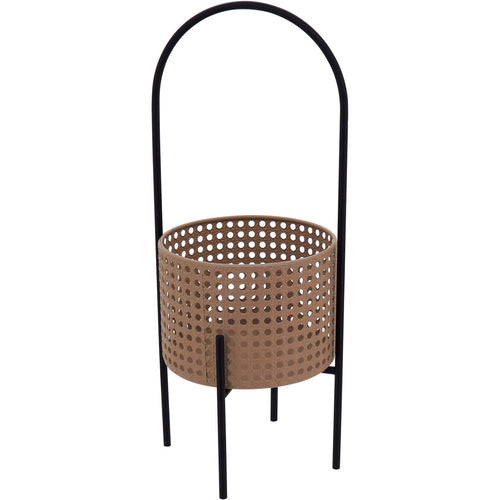 Cachepô Metal Bege 50x18cm para Plantas - Decoração Elegante