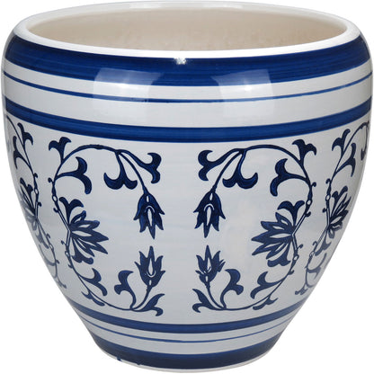 Conjunto de Cachepôs de Cerâmica Multicoloridos - 3 Peças Decorativas