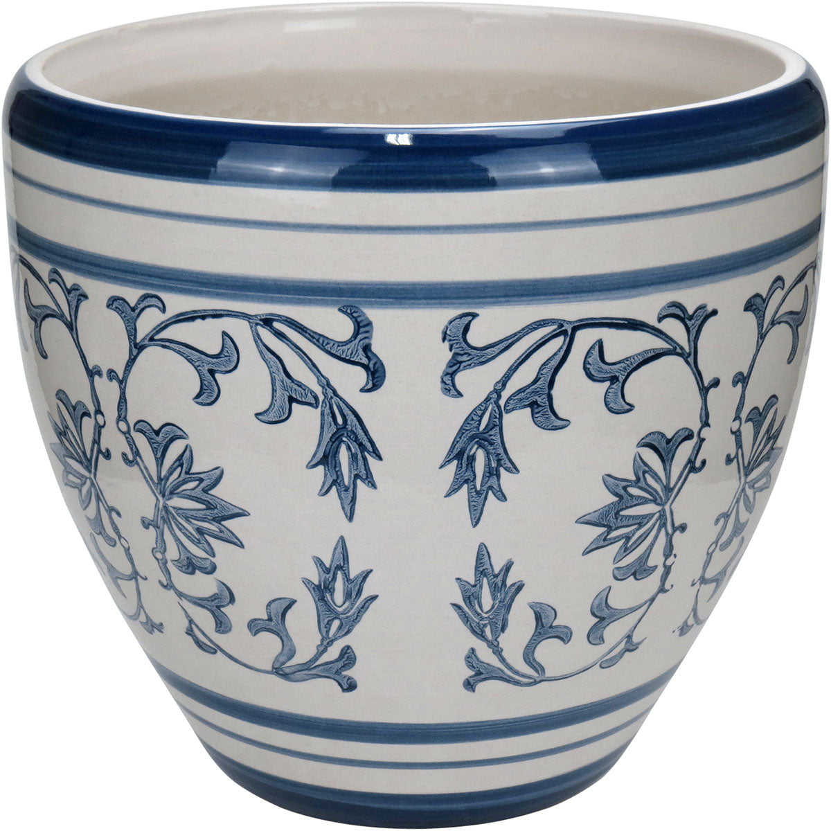 Conjunto de Cachepôs de Cerâmica Multicoloridos - 3 Peças Decorativas