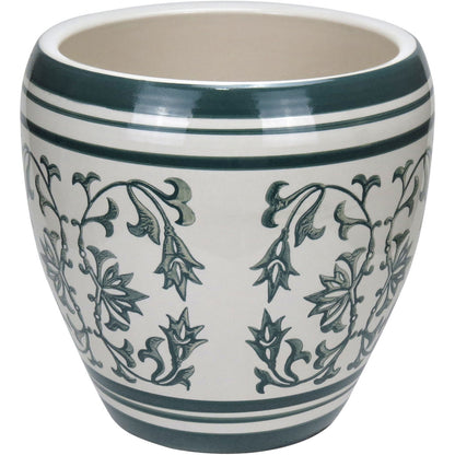 Conjunto de Cachepôs de Cerâmica Multicoloridos - 3 Peças Decorativas