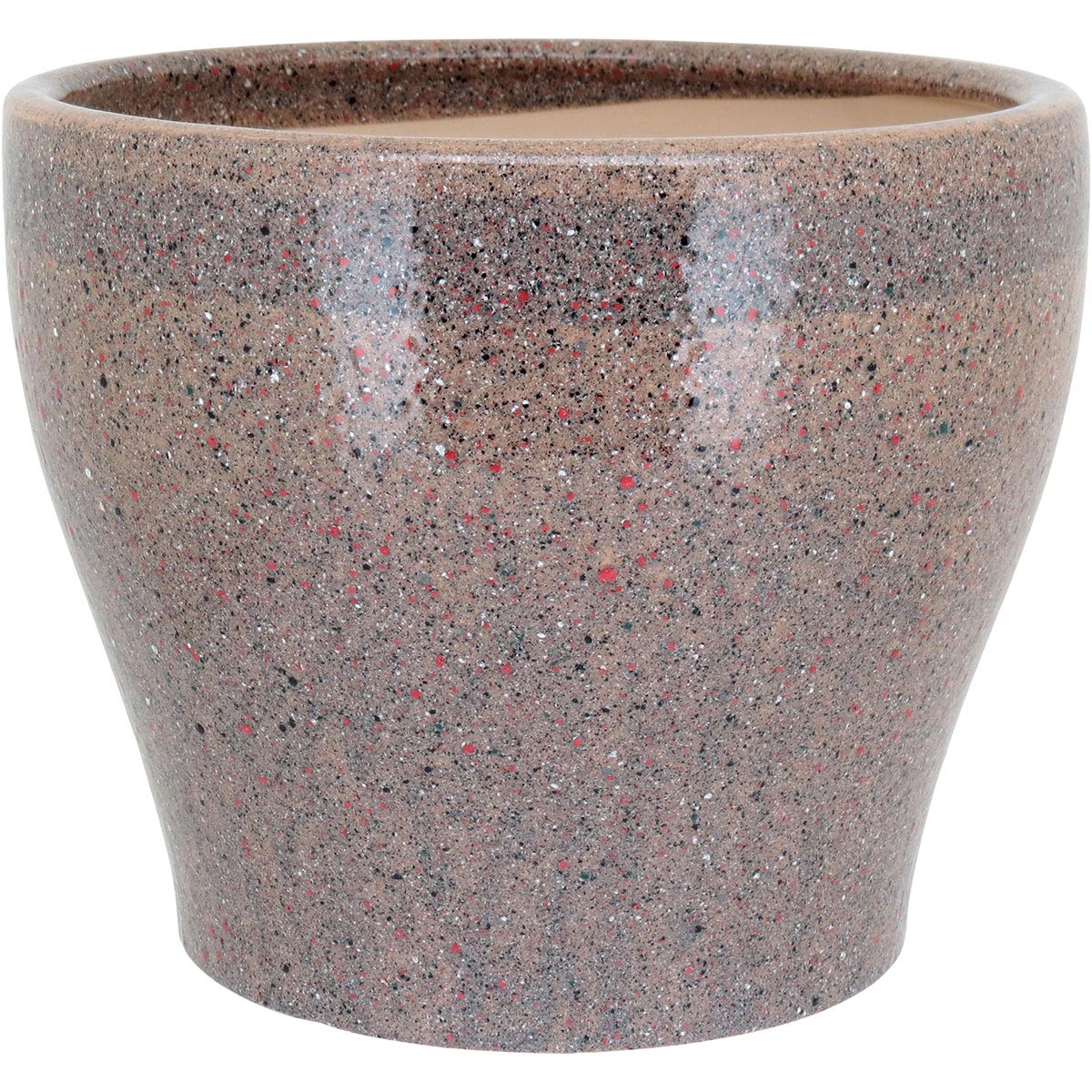 Conjunto de Cachepôs de Cerâmica Bege 3 Peças - Decoração para Plantas