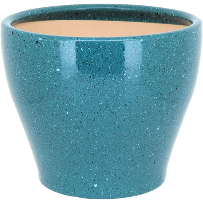 Cachepô Cerâmica Azul - Conjunto 3 Peças, Tamanhos G, M e P