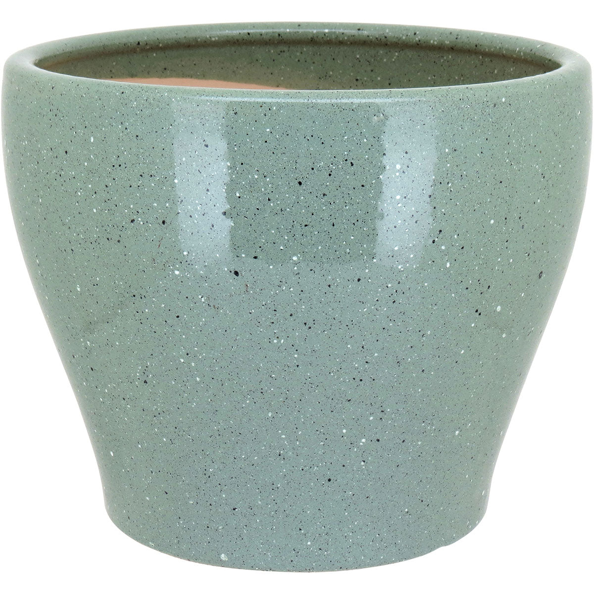 Conjunto de Cachepôs de Cerâmica Verde - 3 Peças para Plantas