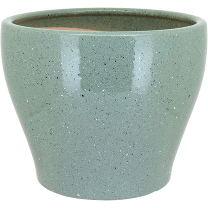 Conjunto de Cachepôs de Cerâmica Verde - 3 Peças para Plantas