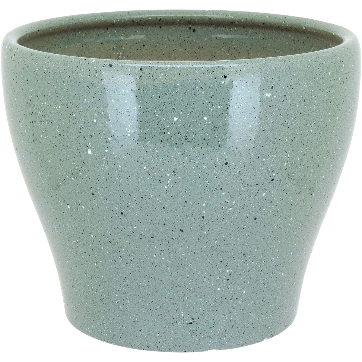 Conjunto de Cachepôs de Cerâmica Verde - 3 Peças para Plantas