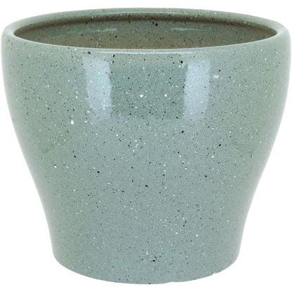 Conjunto de Cachepôs de Cerâmica Verde - 3 Peças para Plantas