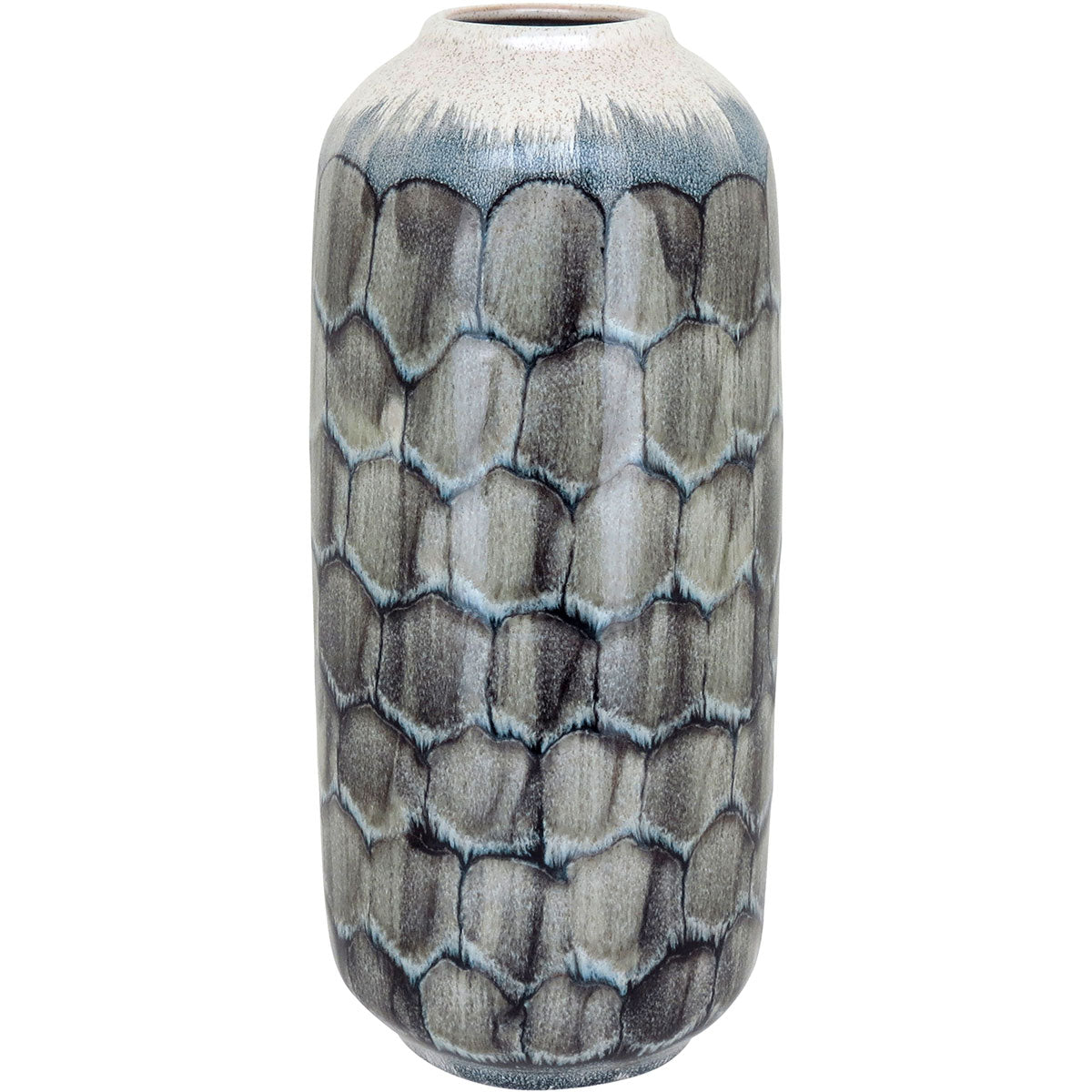 Vaso de Cerâmica Azul 32x14cm para Decoração - Elegância e Sofisticação