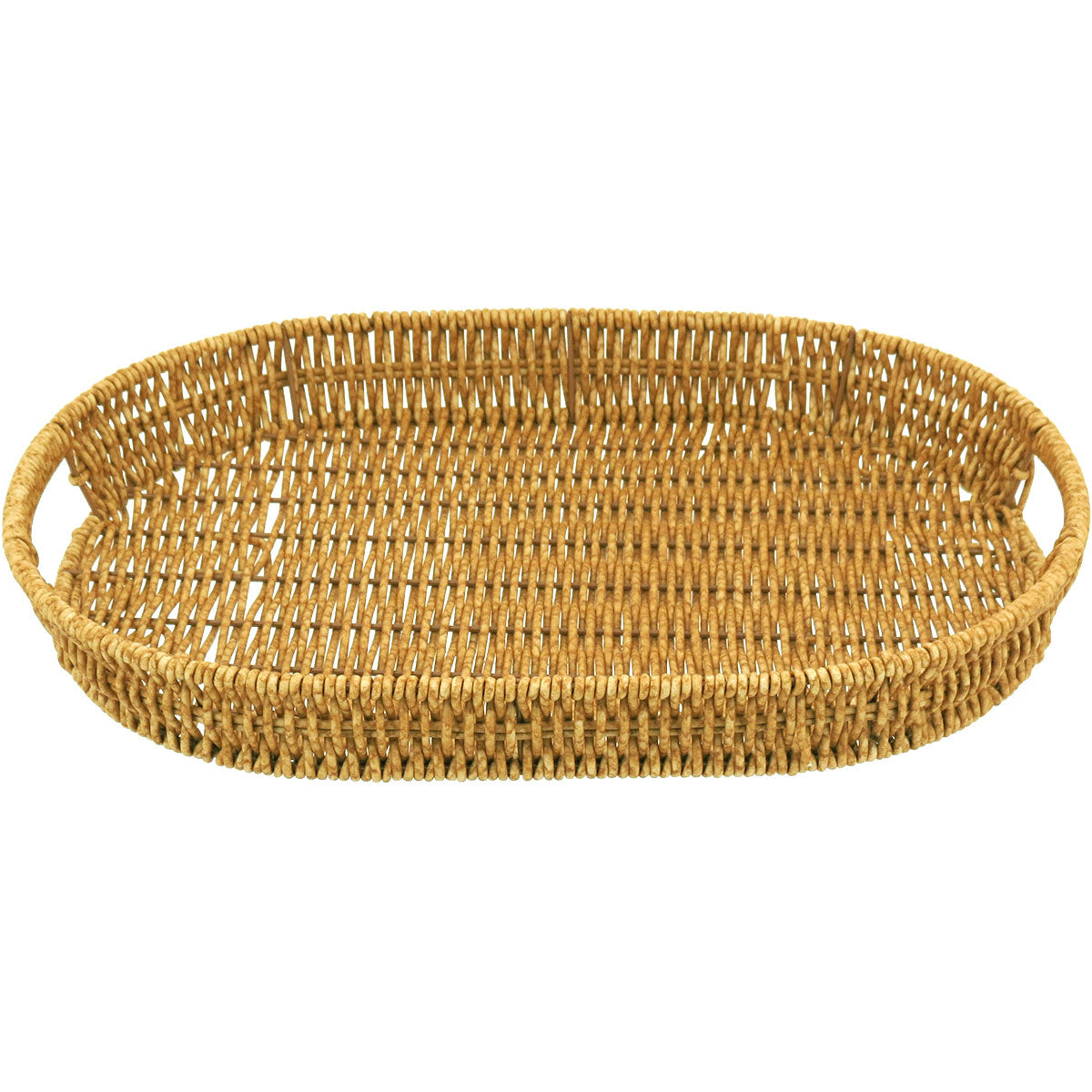 Jogo de Bandejas Plásticas Naturais 3 Peças Marrom - Tamanhos G, M e P