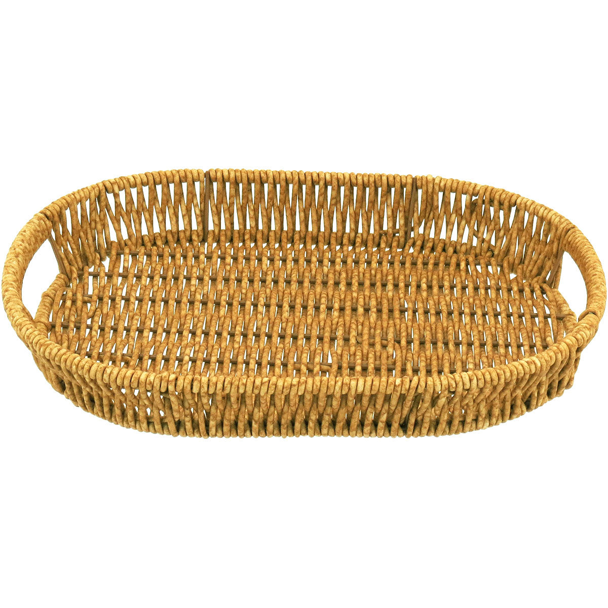 Jogo de Bandejas Plásticas Naturais 3 Peças Marrom - Tamanhos G, M e P