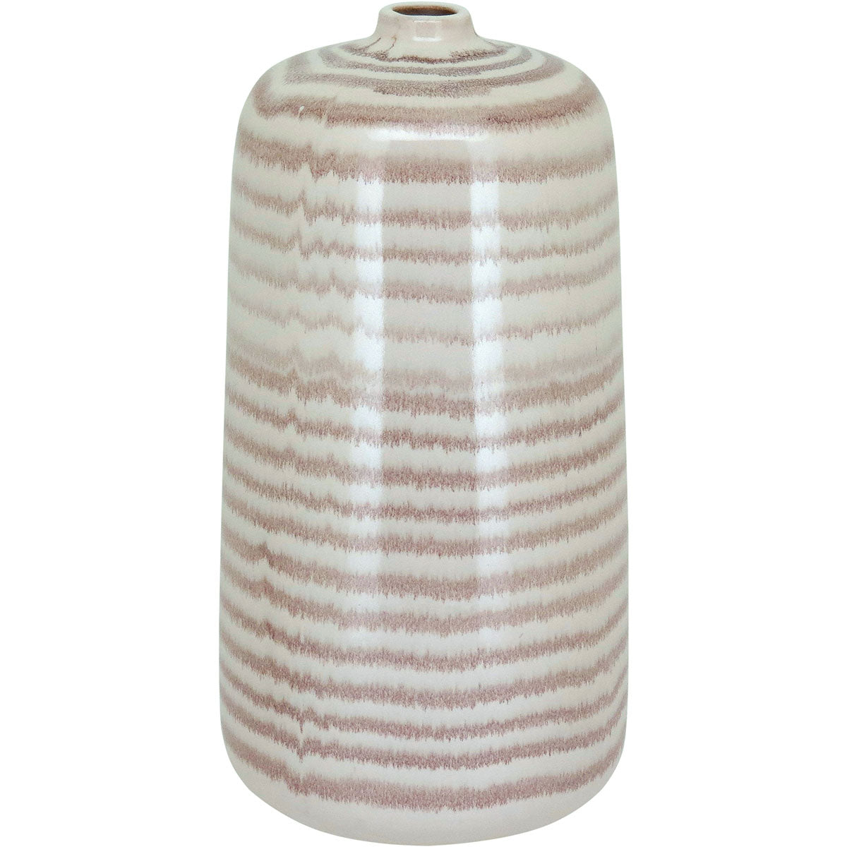 Vaso de Cerâmica Creme 27x14cm para Flores - Decoração Elegante