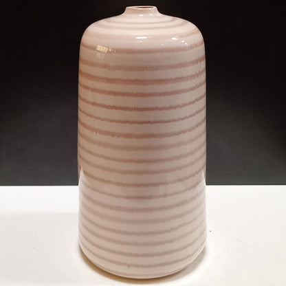 Vaso de Cerâmica Creme 27x14cm para Flores - Decoração Elegante