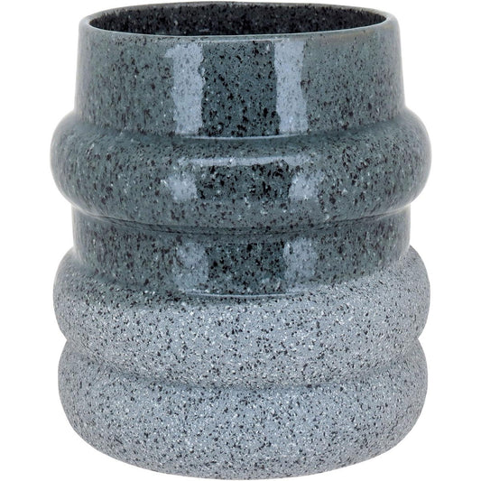 Vaso de Cerâmica Cinza 19x18cm para Decoração - Elegante e Sofisticado