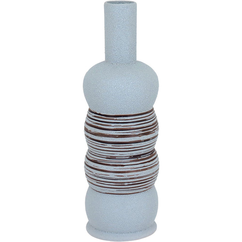 Vaso de Cerâmica Bege 43cm para Decoração de Ambientes