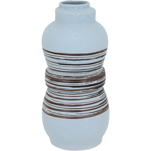 Vaso de Cerâmica Bege 32x15cm para Flores - Decoração Elegante