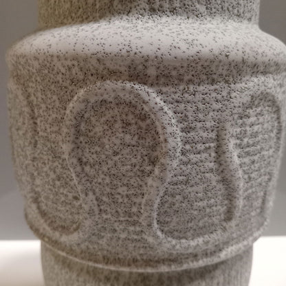 Vaso de Cerâmica Cinza 34x16cm para Decoração de Ambientes