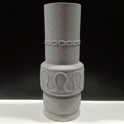 Vaso de Cerâmica Cinza 42x17cm - Decoração Elegante e Sofisticada