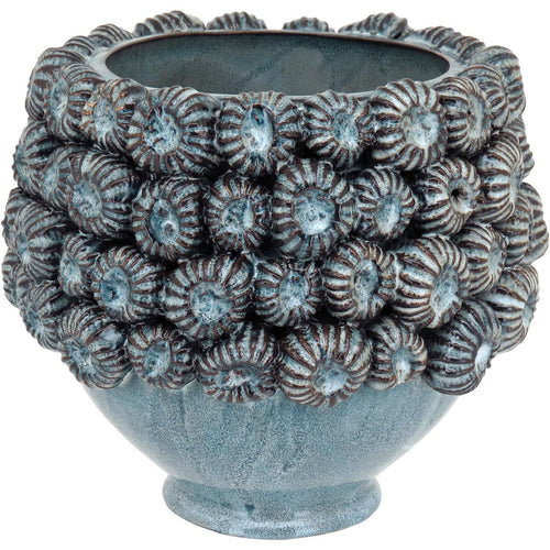 Vaso de Cerâmica Azul 20x23cm para Decoração Elegante