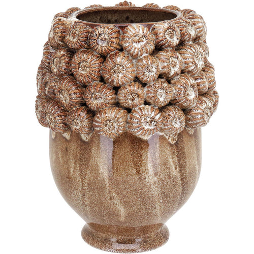 Vaso de Cerâmica Amarelo 28x21cm para Decoração e Arranjos Florais