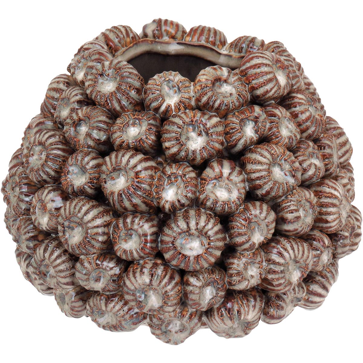 Vaso de Cerâmica Bege 16x22cm - Decoração Elegante para Ambientes