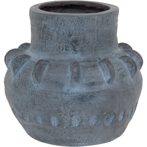 Vaso Resina 30x32x32cm Cinza