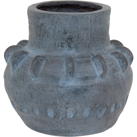 Vaso Resina 30x32x32cm Cinza