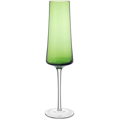 Taças de Champanhe Home&Co Latour Vidro Verde 210ml 26x7x7cm