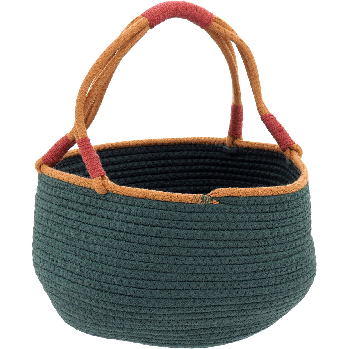 Cesta Organizadora Tecido Verde 2 Peças - Ideal para Decoração e Organização