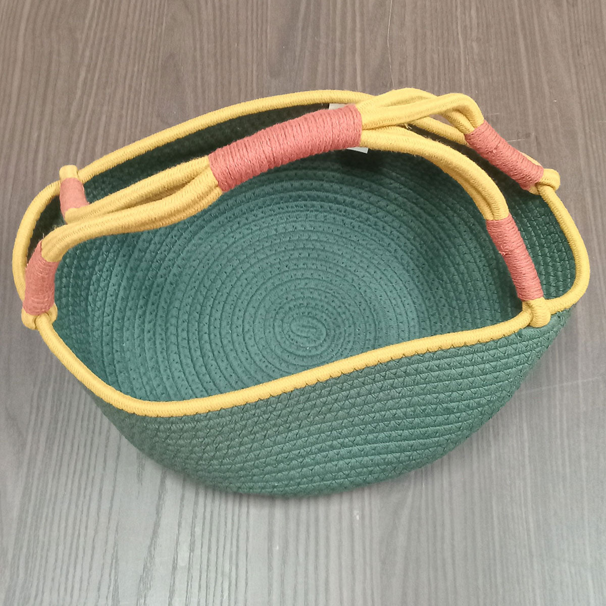 Cesta Organizadora Tecido Verde 2 Peças - Ideal para Decoração e Organização