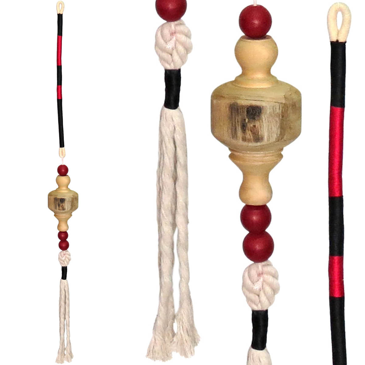 Adorno de Parede Tecido Vermelho 114cm - Decoração Elegante