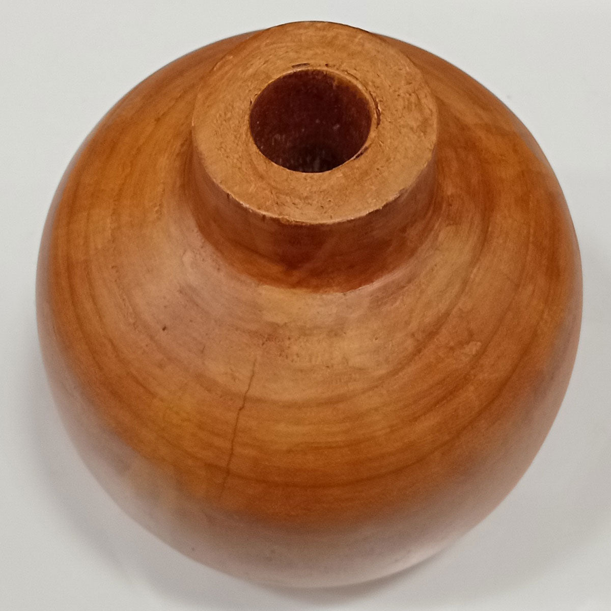 Vaso Decorativo de Madeira Natural Home&Co 17x17x18cm